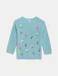 Floral Knitted Jumper (0-3 Yrs)