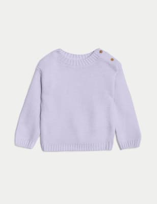 

Girls M&S Collection Knitted Jumper (0-3 Yrs) - Lilac, Lilac