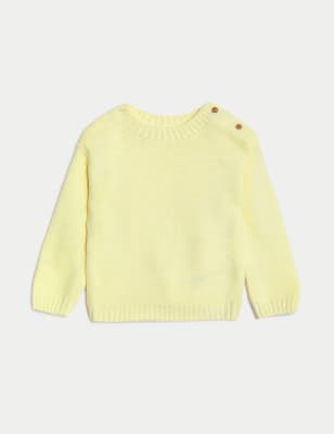 

Girls M&S Collection Knitted Jumper (0-3 Yrs) - Yellow, Yellow