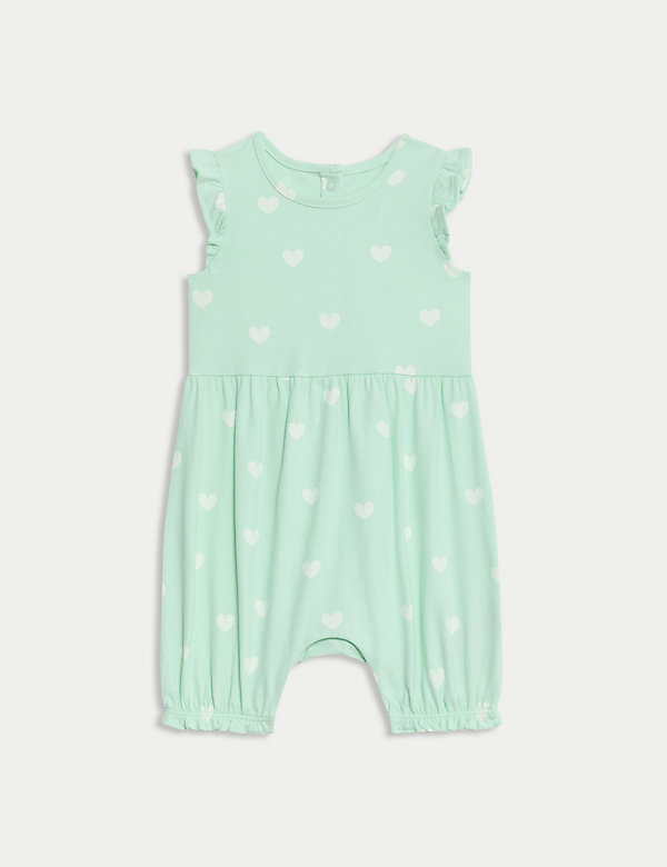 Pure Cotton Heart Romper (0-3 Yrs) - BE