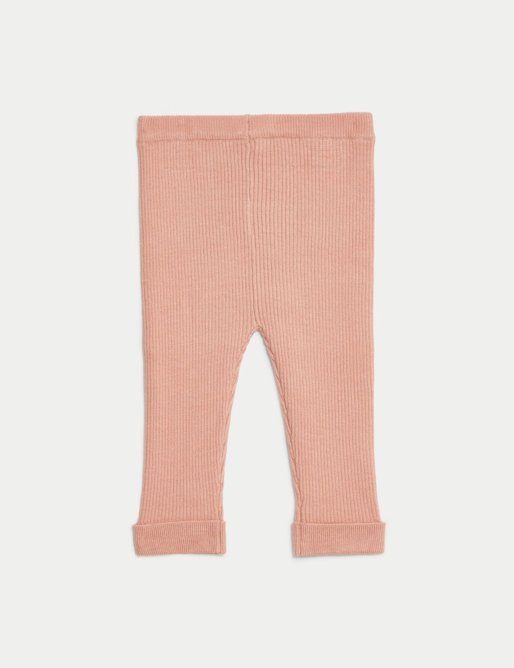 Knitted Ribbed Leggings (0-3 Yrs) image 2
