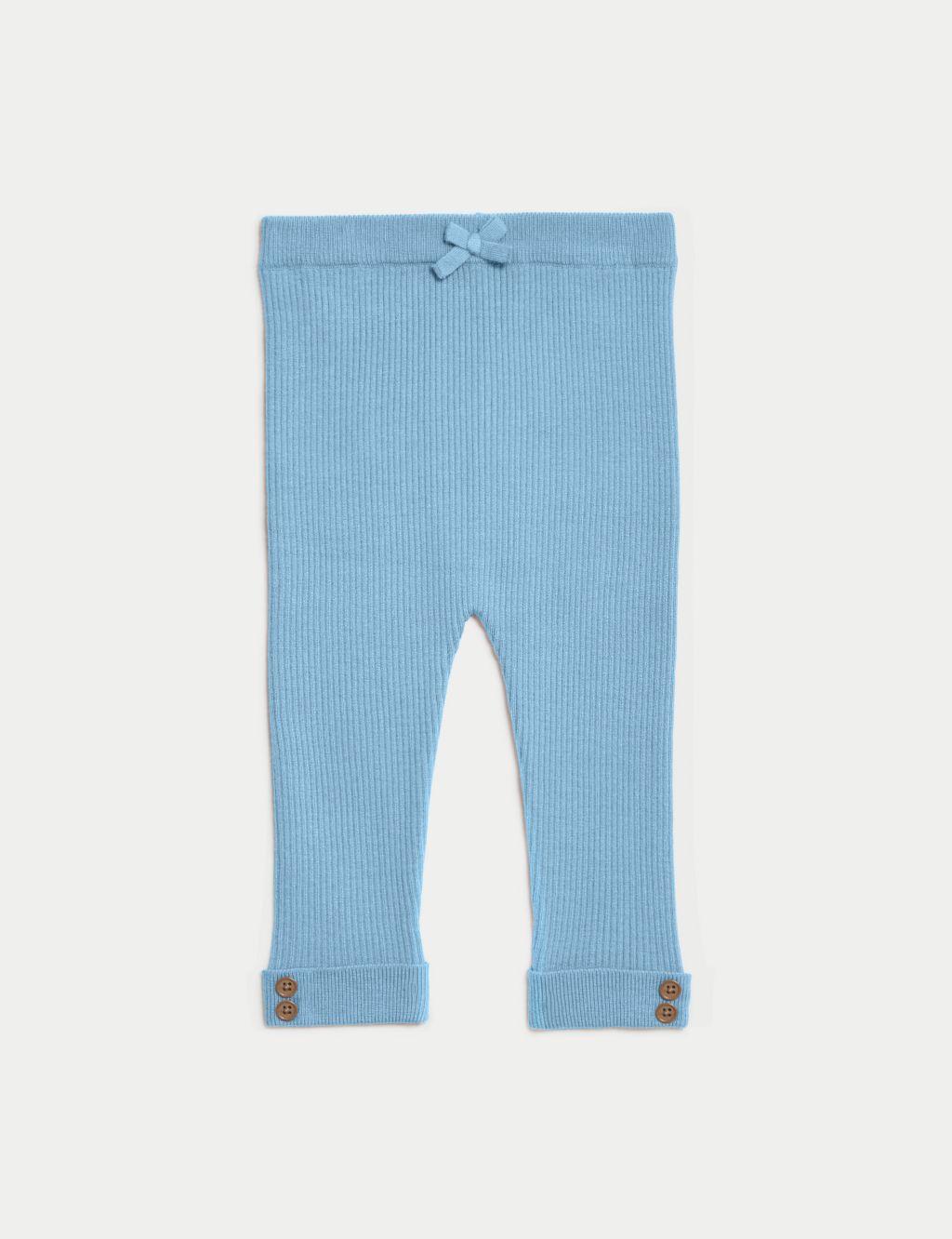 Knitted Ribbed Leggings (0-3 Yrs) image 1