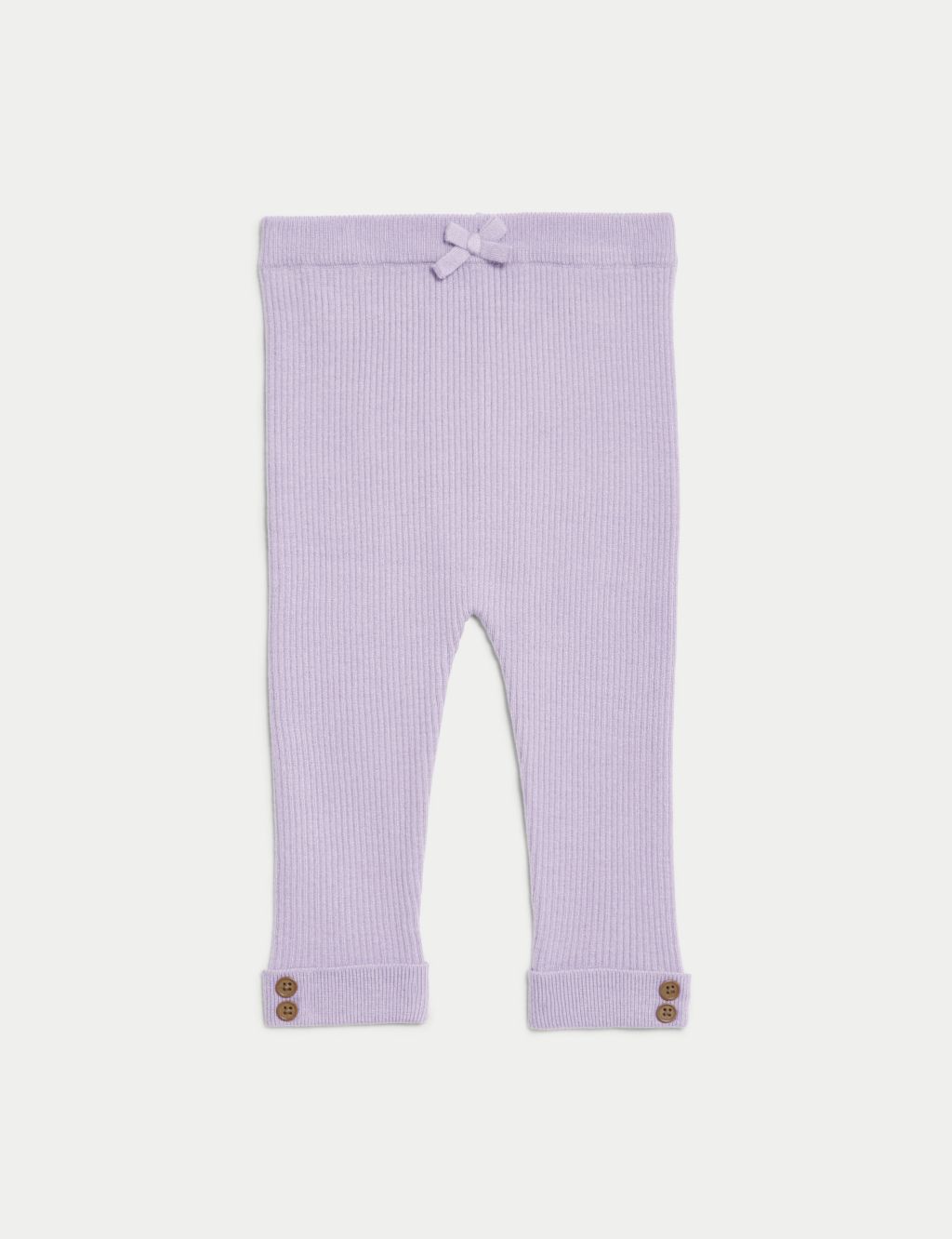 Knitted Ribbed Leggings (0-3 Yrs) image 2