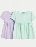 2pk Pure Cotton Spotted Tops (0-3 Yrs)