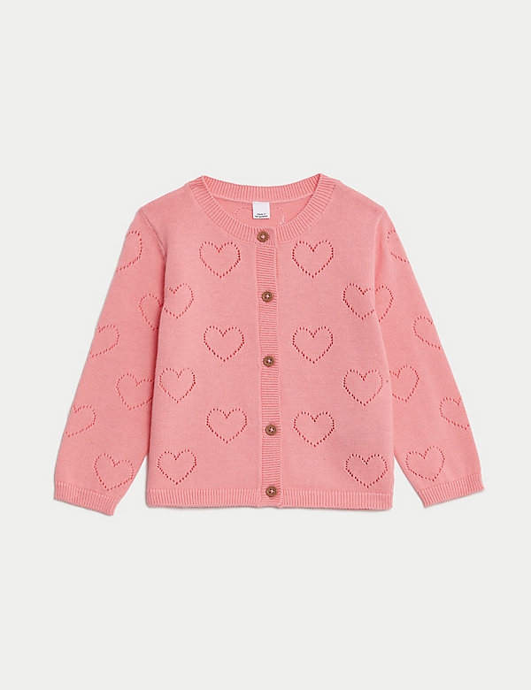 Pure Cotton Knitted Cardigan (0-3 Yrs) - NL