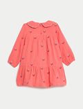 Cotton Rich Strawberry Dress with Tights (0-3 Yrs)