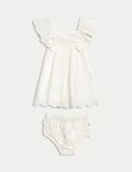2pc Pure Cotton Dress Outfit (0-3 Yrs)