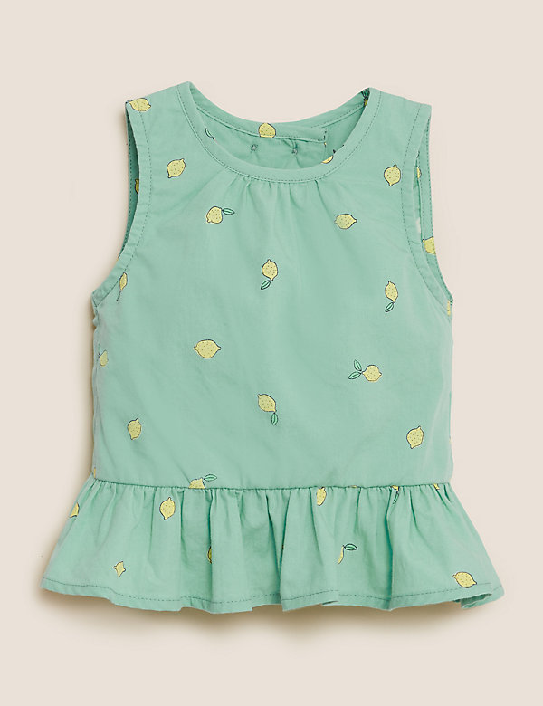纯棉柠檬印花上衣（0 - 3 岁） - SG