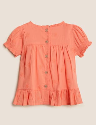 

Girls M&S Collection Pure Cotton Floral Top (0-3 Yrs) - Dark Pink, Dark Pink