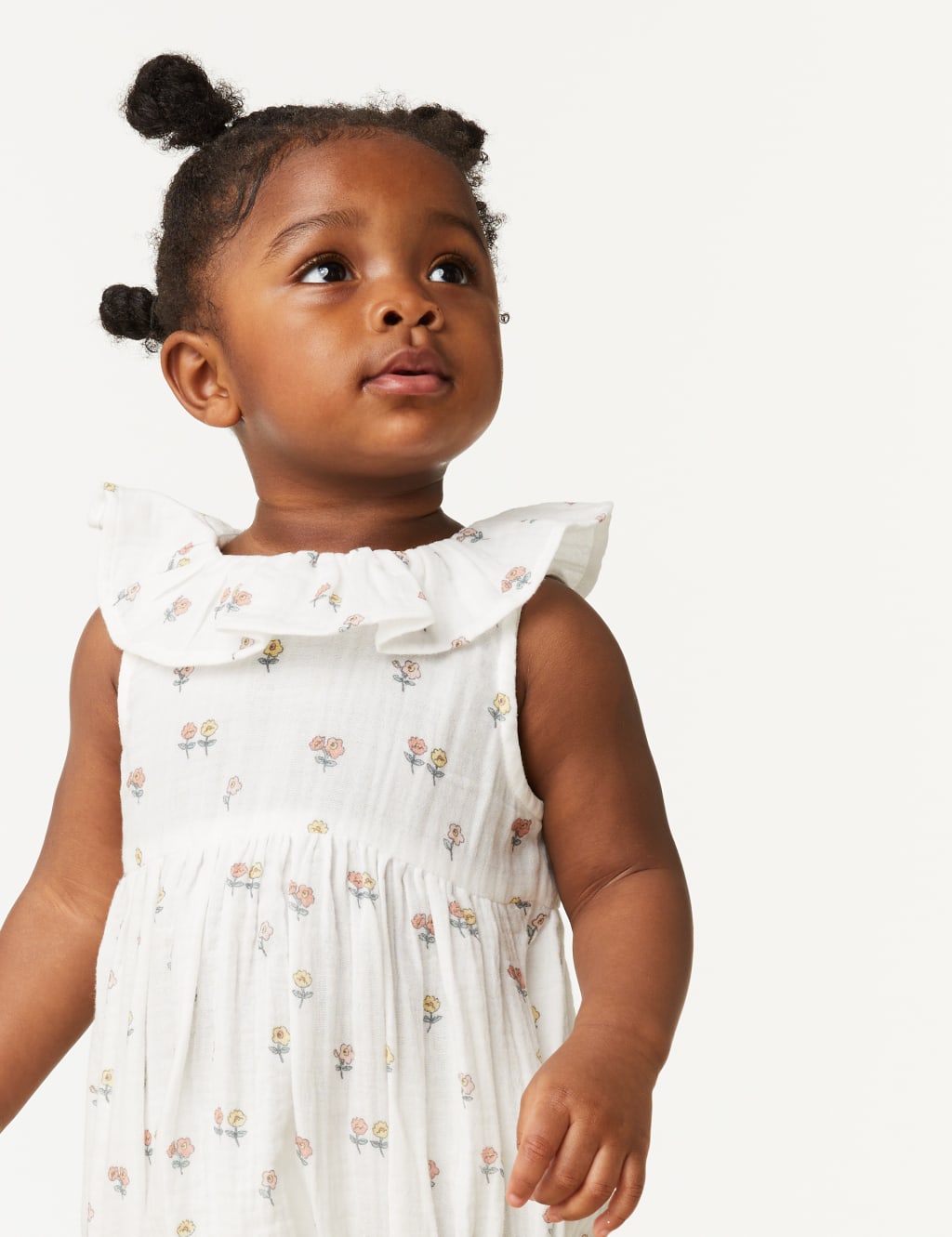 Pure Cotton Floral Romper (0-3 Yrs) image 1