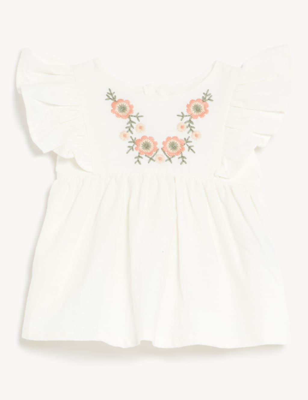 2pc Cotton Rich Floral Striped Outfit (0-3 Yrs) image 3