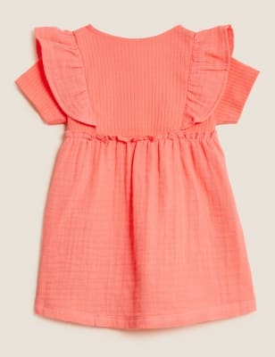 

M&S Collection Vestido 100% algodón (0-3 años) - Bright Pink, Bright Pink