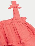 Pure Cotton Tiered Dress (0-3 Yrs)