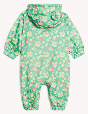 

Girls M&S Collection Floral Puddlesuit (0 - 3 Yrs) - Green Mix, Green Mix