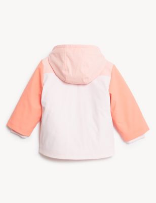 

Girls M&S Collection 3-in-1 Colour Block Hooded Fisherman Coat (0.5-3 Yrs) - Pink Mix, Pink Mix