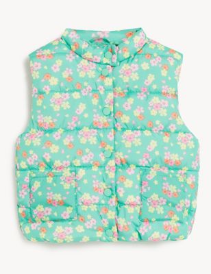 

Girls M&S Collection Stormwear™ Floral Gilet (0-3 Yrs) - Green Mix, Green Mix