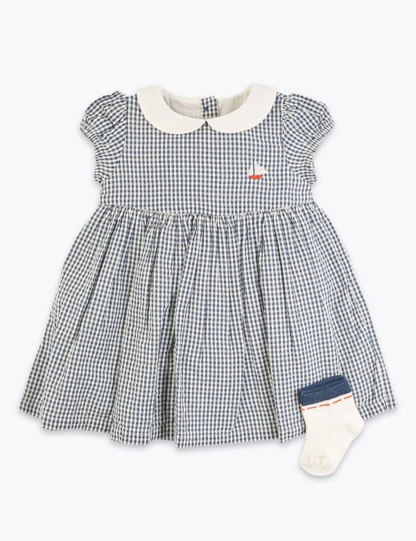 2 Piece Seersucker Sailor Outfit (7lbs-12 Mths)