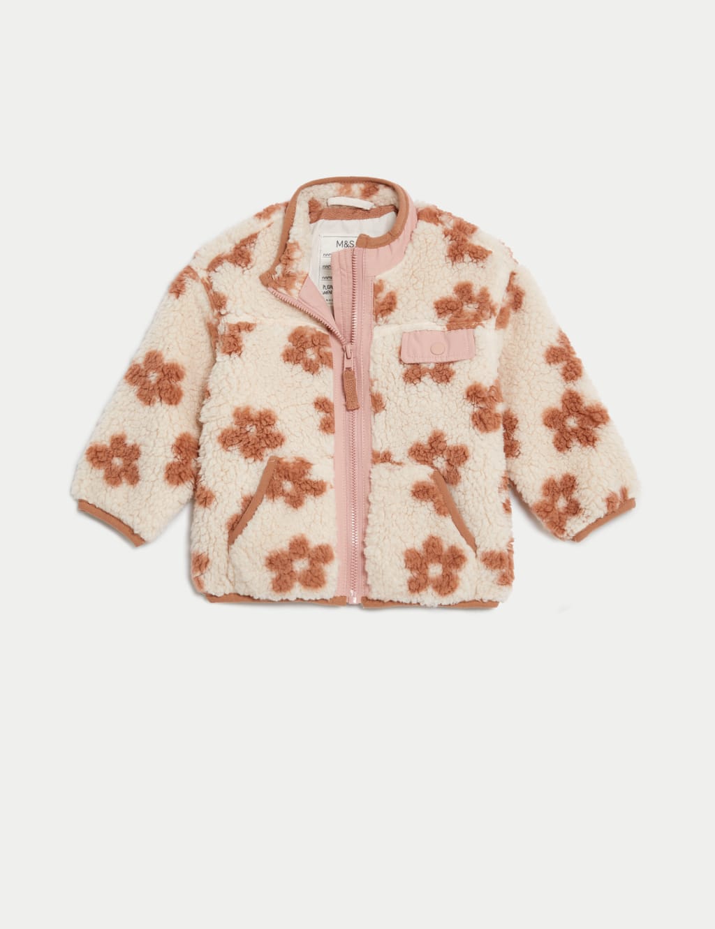 Floral Borg Jacket (0-3 Yrs) image 1