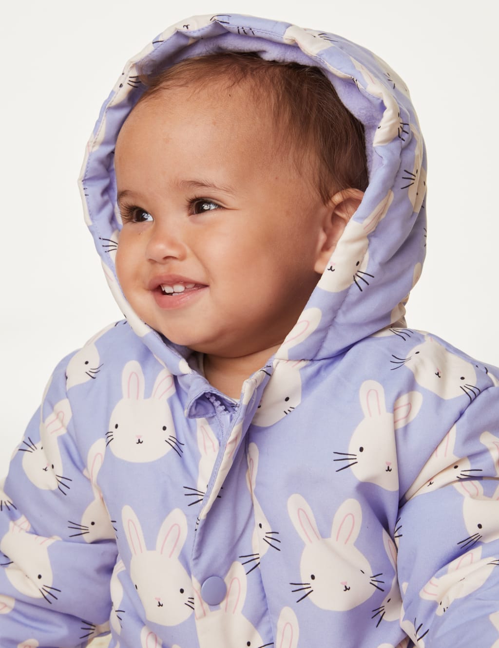 Bunny Print Snowsuit (0-3 Yrs) image 7