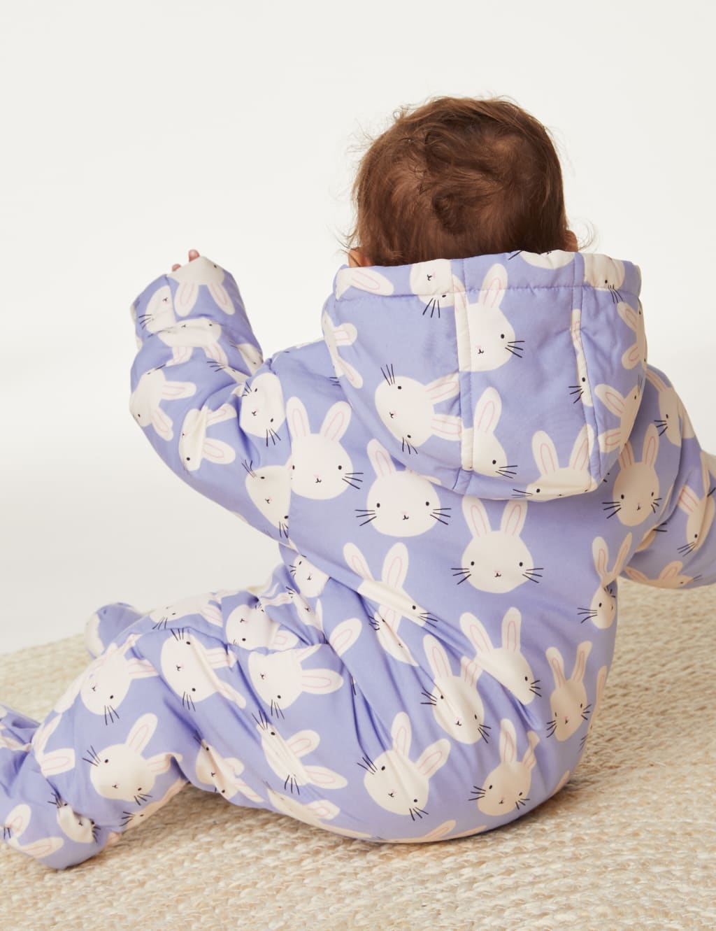 Bunny Print Snowsuit (0-3 Yrs) image 8