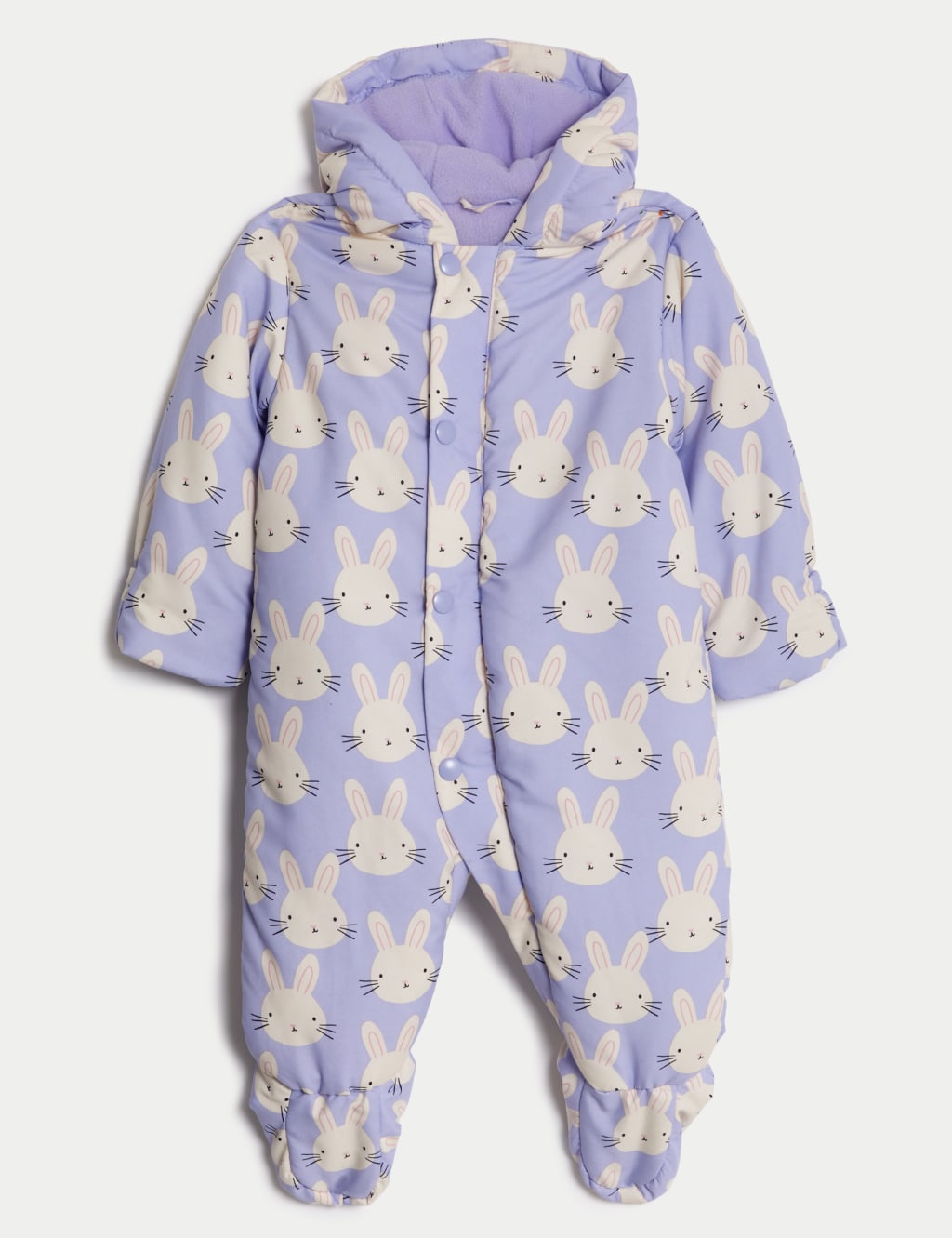 Bunny Print Snowsuit (0-3 Yrs) image 2