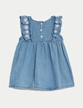 Cotton Rich Embroidered Dress (0-3 Yrs)
