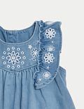 高含棉刺绣连衣裙（0 - 3 岁）
