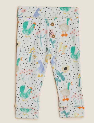 

Girls 3pk Pure Cotton Leggings (0-3 Yrs) - Coral Mix, Coral Mix