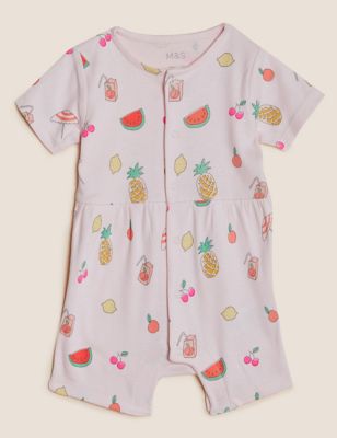 

Girls M&S Collection 2pk Pure Cotton Fruit Print Rompers (0-3 Yrs) - Green Mix, Green Mix