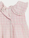 Cotton Rich Gingham Outfit (0-3 Yrs)