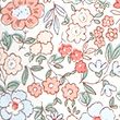 Pure Cotton Floral Dress (0-3 Yrs) - redmix