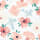 Couverture en jersey 100&nbsp;% coton &agrave; motif fleuri, BLANC ASSORTI, swatch