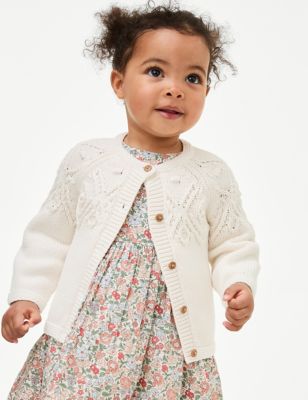 Pure Cotton Patterned Cardigan (0-3 Yrs)