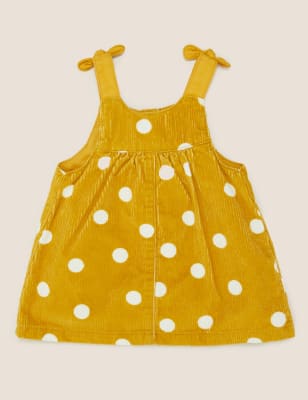 yellow cord dress