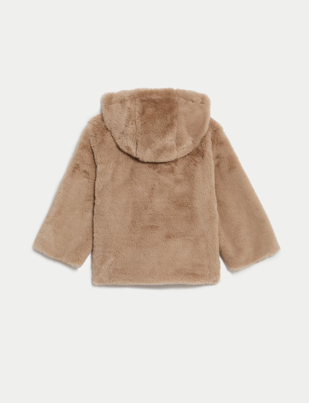 Hooded Faux Fur Coat (0-3 Yrs) image 2