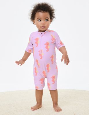 

Girls M&S Collection Seahorse Print All In One (0-3 Yrs) - Pink Mix, Pink Mix