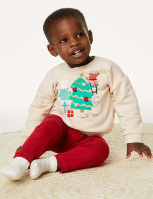 Baby boy red christmas on sale outfit