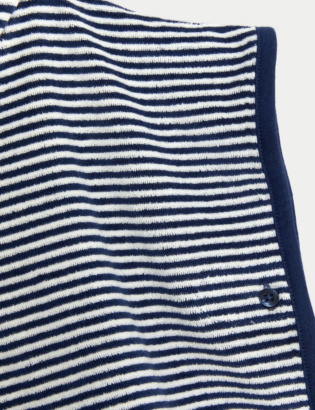Cotton Rich Towelling Striped Poncho (0-3 Yrs) image 3