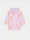 Cotton Rich Sea Horse Towelling Poncho (0 - 3 Years)