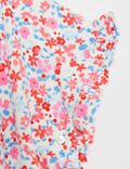 Floral Towelling Poncho (0-3 Yrs)