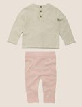2 Piece Pure Cotton Knitted Fox Outfit (0-3 Yrs)