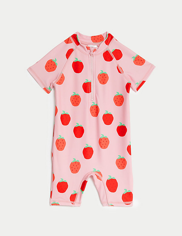 Strawberry Print All In One (0-3 Yrs) - DE