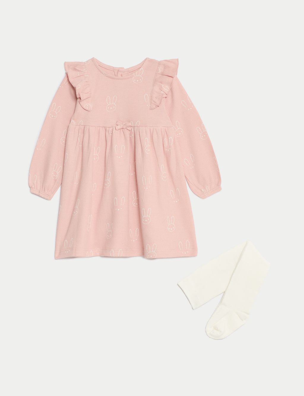 Cotton Rich Dress with Tights (0-3 Yrs)