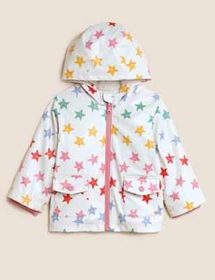 

Girls M&S Collection Star Borg Lined Fisherman Jacket (6 Mths - 3 Yrs) - Calico, Calico