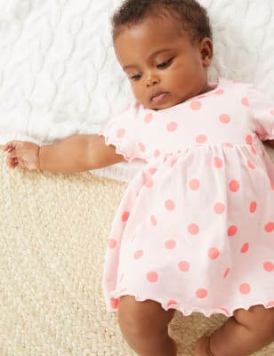 Pure Cotton Spot Dress