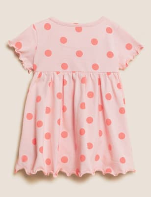 Pure Cotton Spot Dress