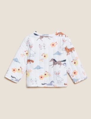 

Girls M&S Collection Pure Cotton Animal Jacket (0-3 Yrs) - White Mix, White Mix