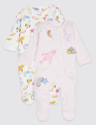 marks and spencer zip sleepsuit