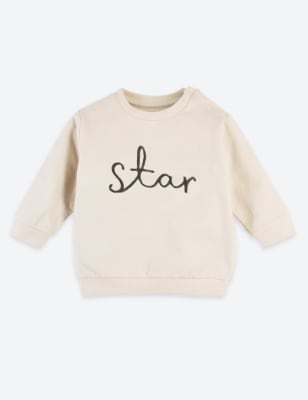 Sweat en coton avec texte &laquo;&nbsp;Star&nbsp;&raquo;