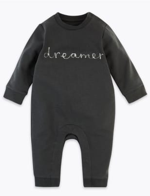 Combinaison en coton avec texte &laquo;&nbsp;Dream&nbsp;&raquo;